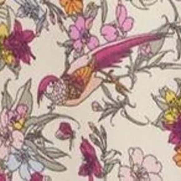 MAX STUDIO Floral Duster in Cream Floral Bird Kimono Boho - Picture 2 of 2